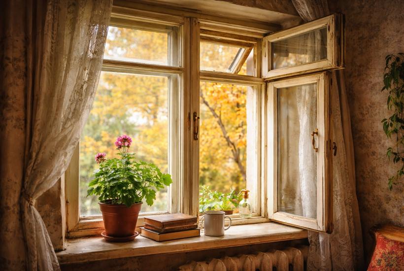 Старое деревянное окно