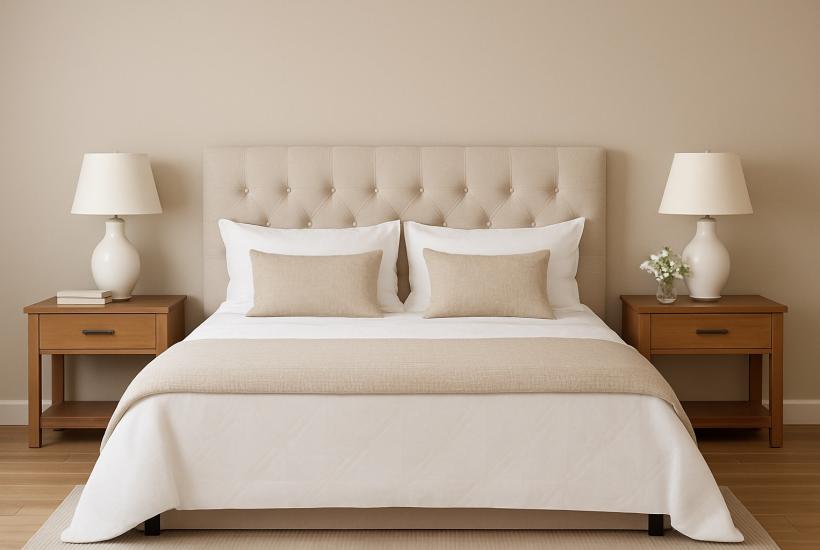 Спальня с двумя тумбами