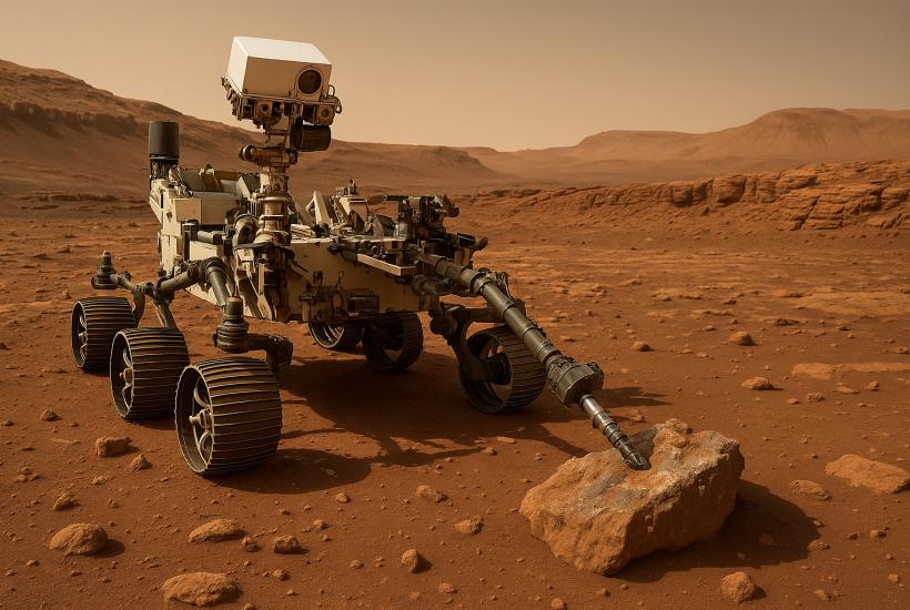 Марсоход Perseverance исследует породы