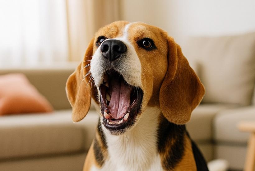 Собака лает 