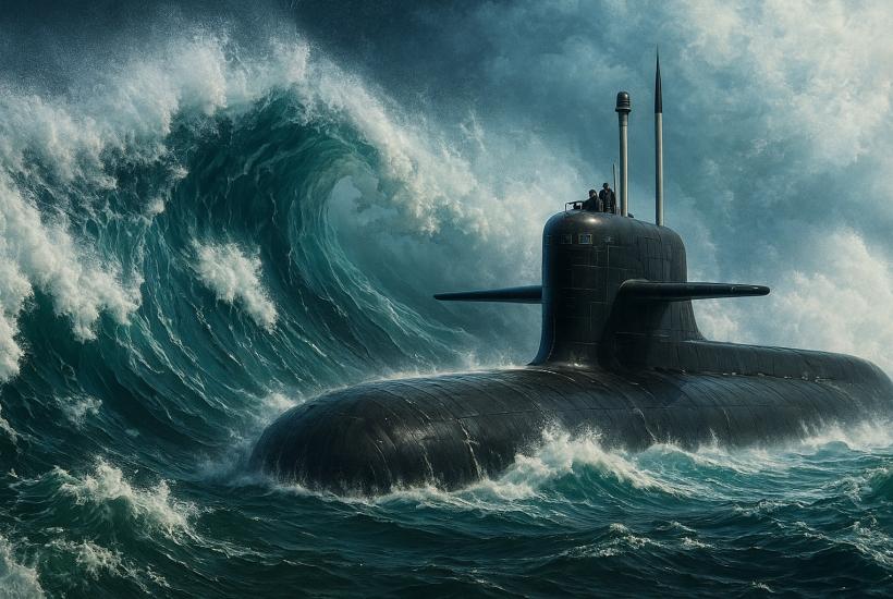 Подводная лодка в океане