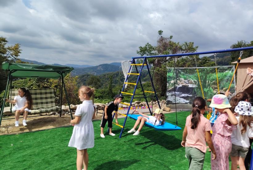 Детская площадка на курорте Роза Хутор