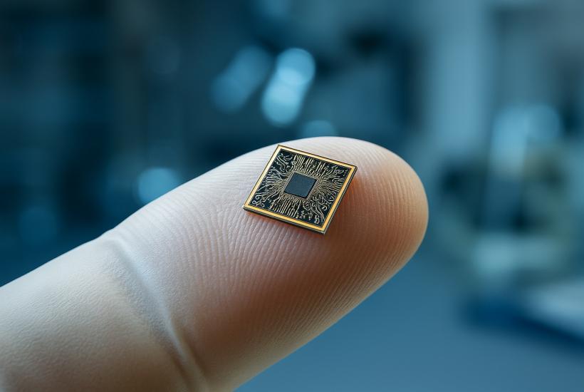 Микрочип на кончике пальца