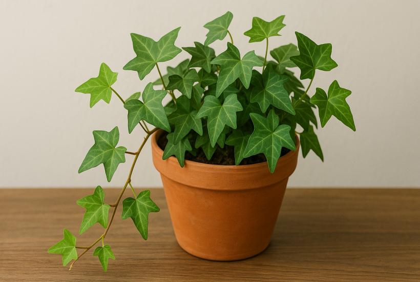 Английский плющ в горшке