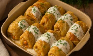 Сварите вегетарианские голубцы с грибами и рисом для сытного обеда