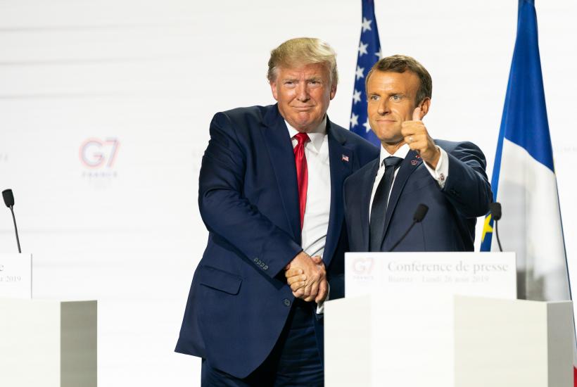 Macron vitatkozott Trumppal az orosz olajról és gázról