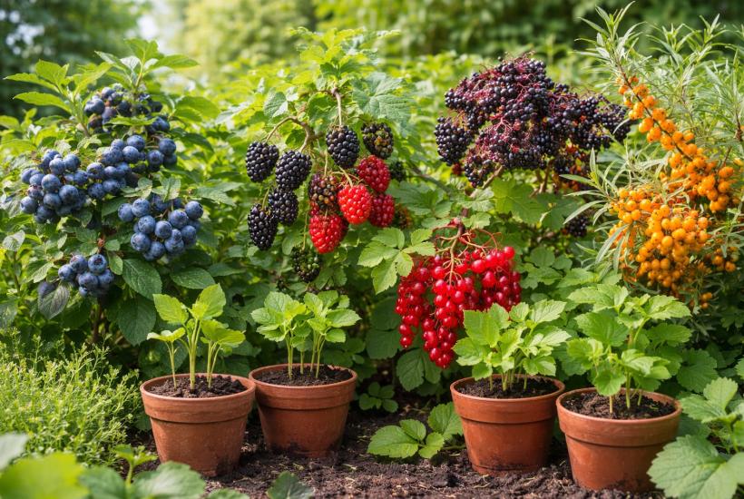 Кусты с ягодами