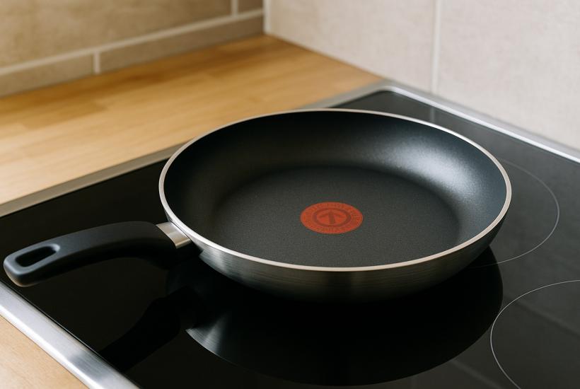 Сковорода Tefal на плите