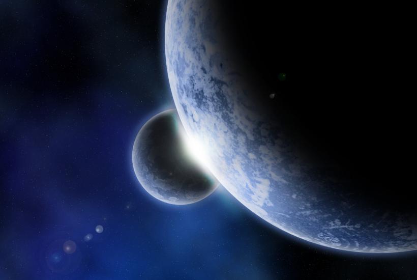 Две планеты в космосе