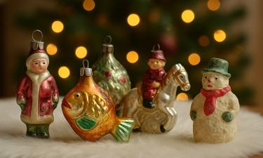 Ватные ёлочные игрушки начала XX века продают за 20-35 тысяч рублей