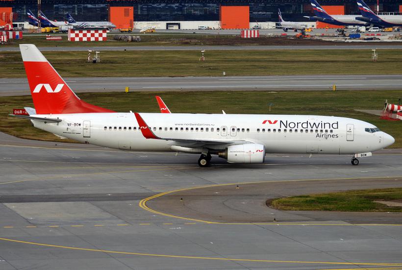 самолёт авиакомпании Nordwind Airlines