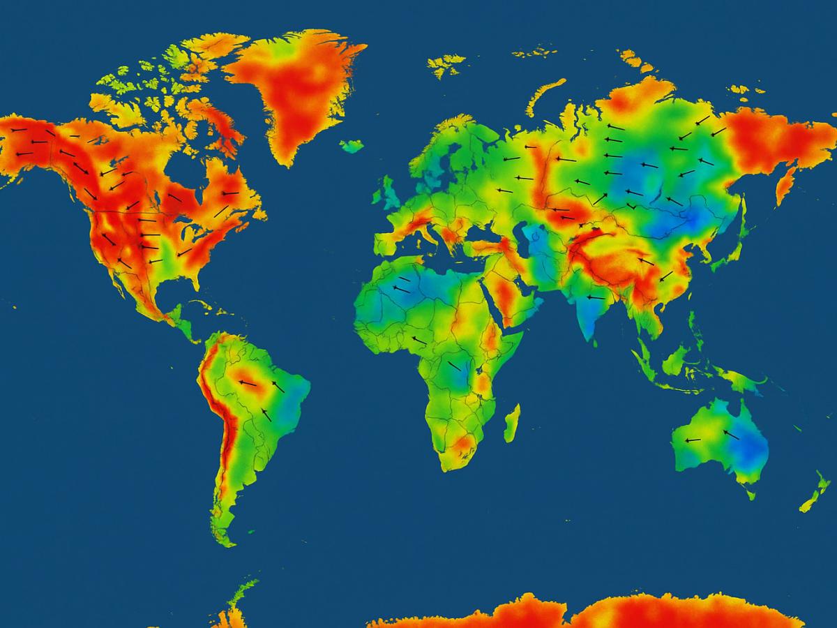 Карта напряжений выявила локальные разрывы земли Оливер Хайдбах