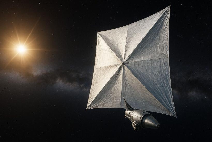 Космический корабль под парусом