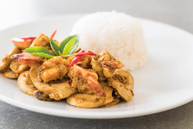 Курица с рисом и креветками Курица с рисом и креветками