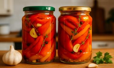 Перцы без долгой возни: закуска, которая готовится прямо в банке — 40 минут вместо трёх часов