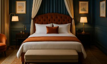 Дизайнеры называют цветовые акценты способом создать атмосферу дорогого отеля