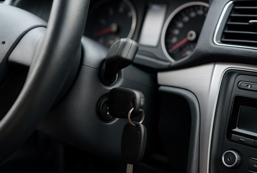 Ключ в замке зажигания