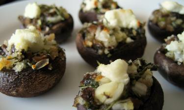 Новогодние грибы с чесноком запекают в аэрогриле за 12 минут