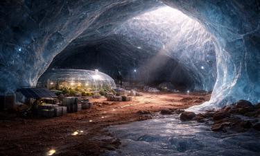 Лёд может стать основным материалом городов на Марсе — Science