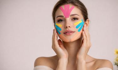 Тейпирование лица помогает от морщин и разглаживает мимику