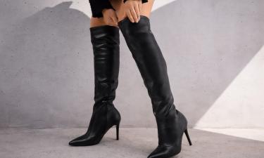 Кожаные ботфорты подходят для минималистичных образов — Elle