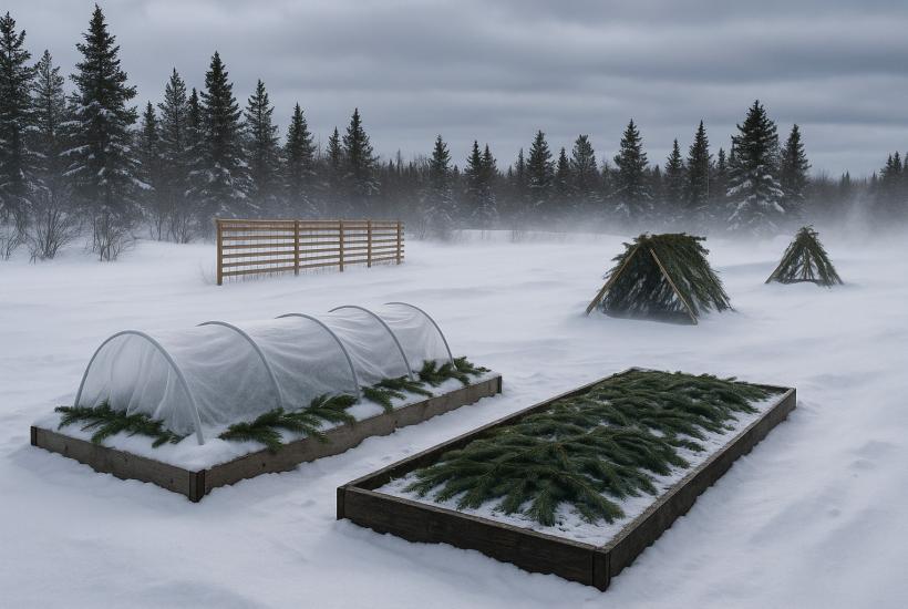 Огород зимой
