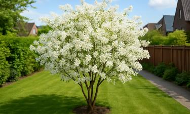 Вишня-июнь достигает около шести метров в зрелости