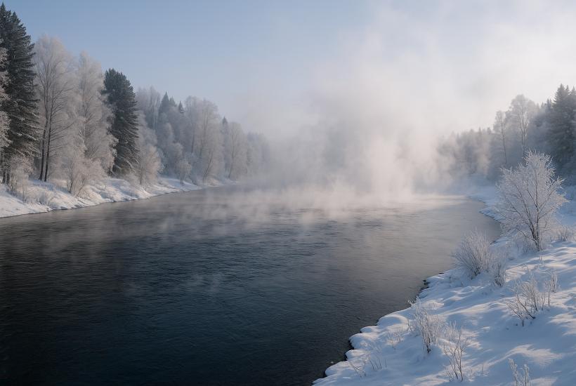 Ангара зимой