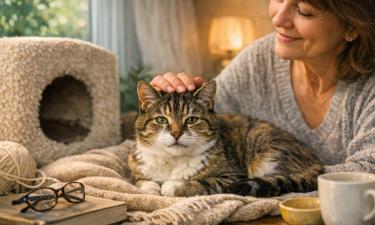 Взрослые кошки испытывают сильную привязанность к хозяину