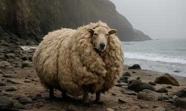 Фиона, овца, два года находившаяся на пляже, была спасена фермерами и ведущим BBC