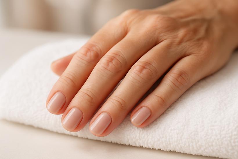 Нюдовый маникюр для женщин 45+