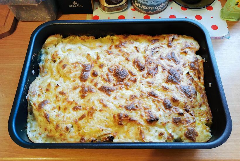 Картофельная запеканка с творогом