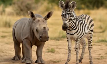 Детёныш белого носорога родился в британском Cotswold Wildlife Park