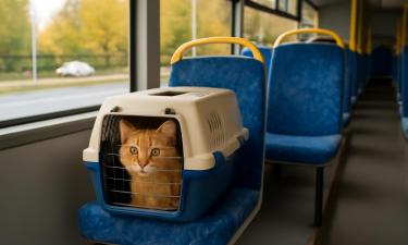 Хозяева так и не пришли: пермский кот проехал свой маршрут в полном одиночестве