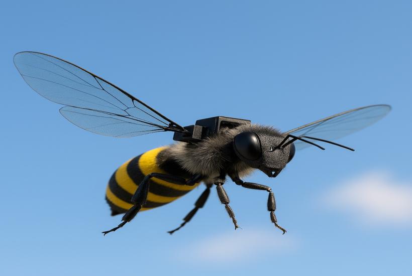 Робопчела в полёте