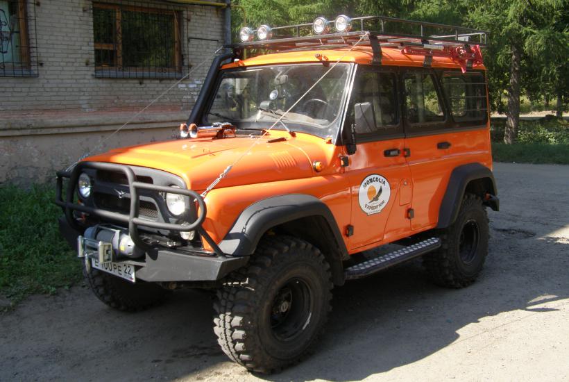 УАЗ Hunter использовался во время экспедиции в Монголию