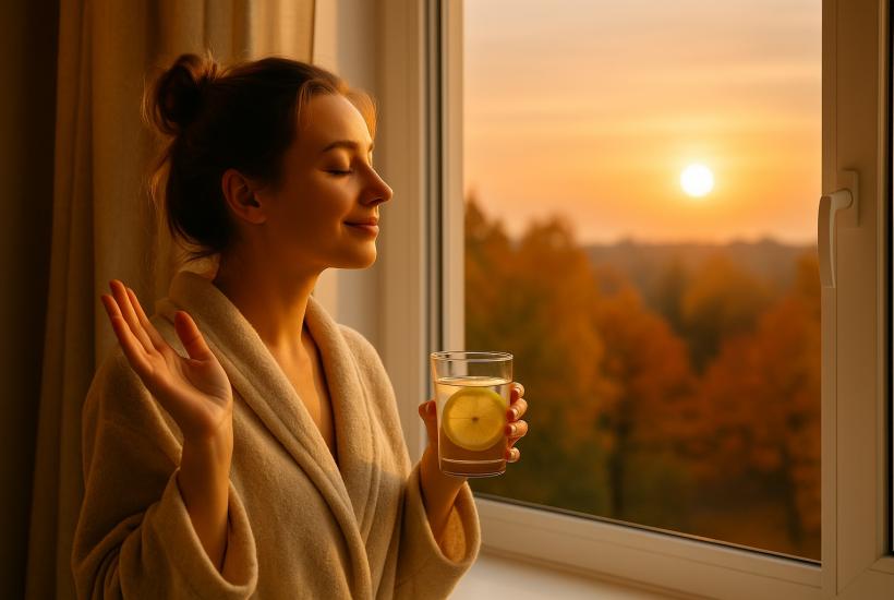 Утро с лимоном и мягким светом