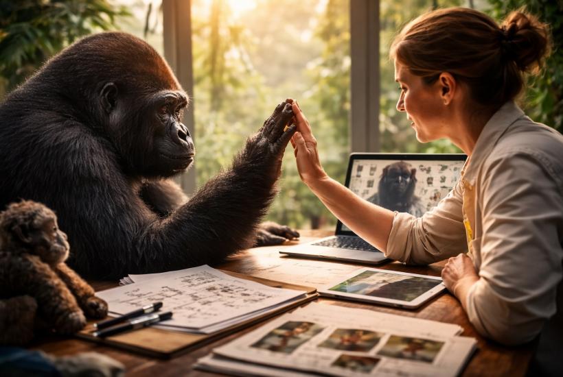 Человек и горилла