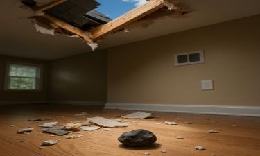 Метеоритный фрагмент массой 400 г упал на жилой дом в Окуловском районе — РАН