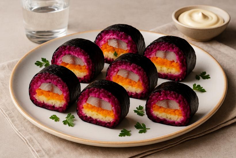 Роллы "Селедка под шубой"