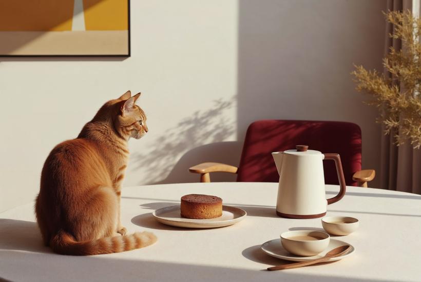 Кот на столе