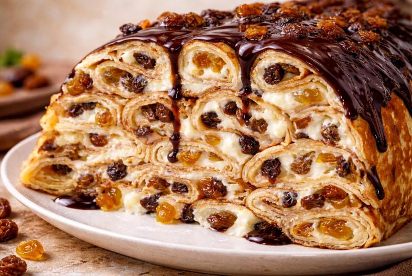 Торт из блинов с шоколадом