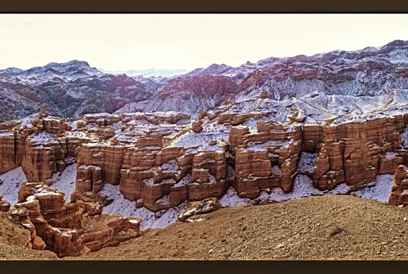 Чарынский каньон зимой