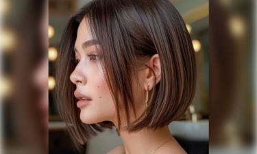 Использование брашинга и бигуди по-разному влияет на объём каре — Marie Claire