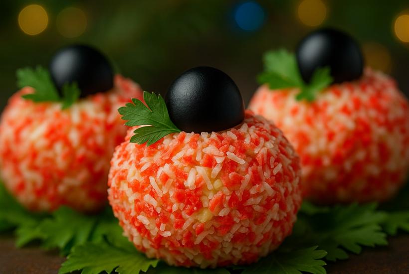 Закуска "Ёлочные шарики"