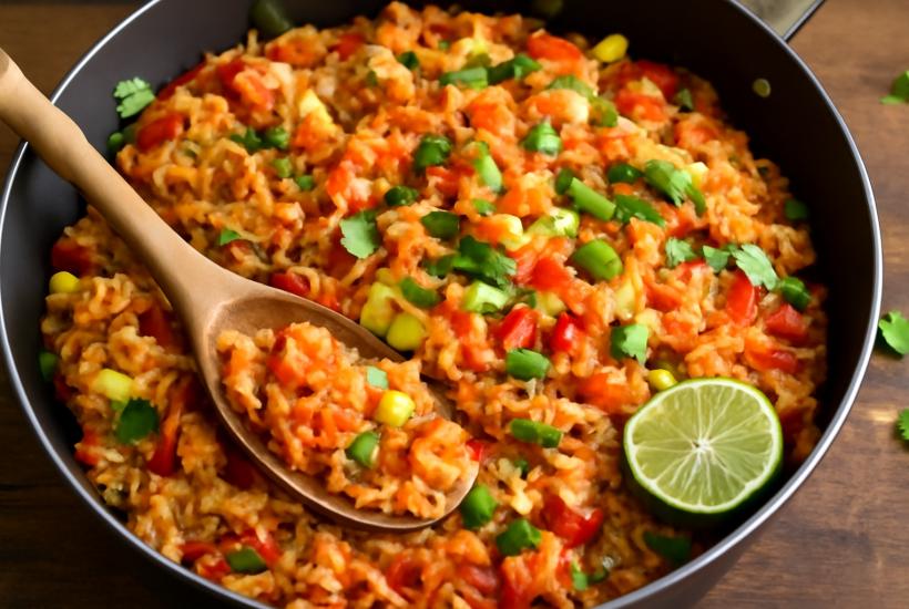 Мексиканский рис с овощами