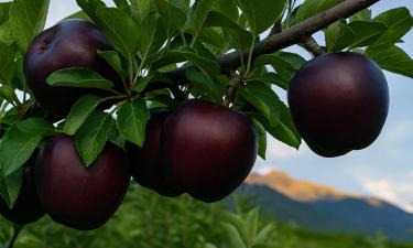 Плодоношение яблони Черный Бриллиант начинается на 4–5 год