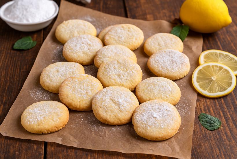 Песочное печенье с лимоном