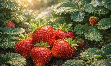 Клубника "Королева Елизавета II" плодоносит волнами всё лето