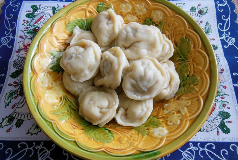 Dumplings. Meat dumplings. Russia